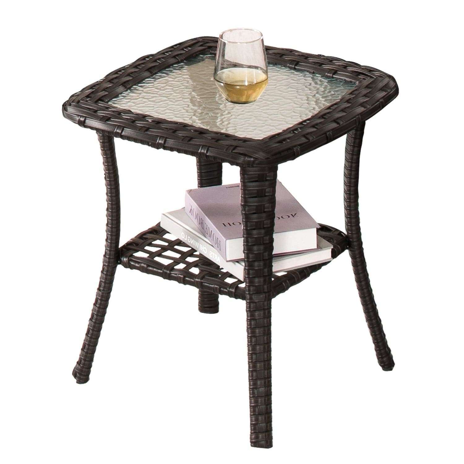 Ovios Patio Conversation Set 10-Piece with Rocking Chairs and Table Kenard