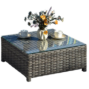 Ovios Outdoor Furniture Bigger Size 9-Piece, King Series, No Assembly Required, with 2 Chairs