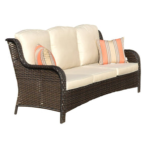 Ovios Outdoor Furniture 8-Piece with Cushions Kenard Curved Handrest
