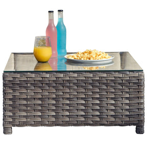 Ovios Outdoor Furniture Bigger Size 9-Piece, King Series, No Assembly Required, with 2 Chairs