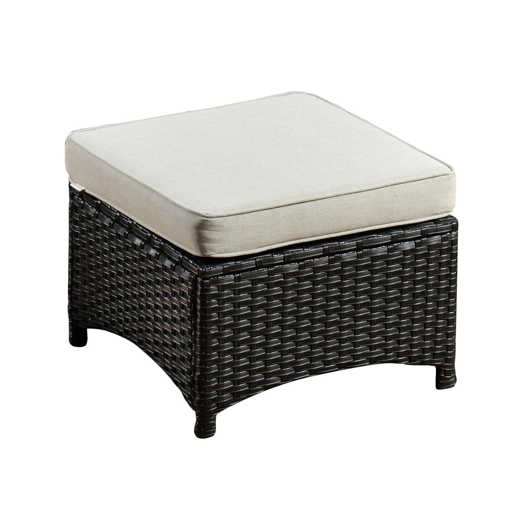 Ovios Patio 6-Piece Conversation Set with 42'' Rectangle Propane Fire Pit Table Kenard