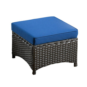 Ovios Patio 6-Piece Conversation Set with 42'' Rectangle Propane Fire Pit Table Kenard