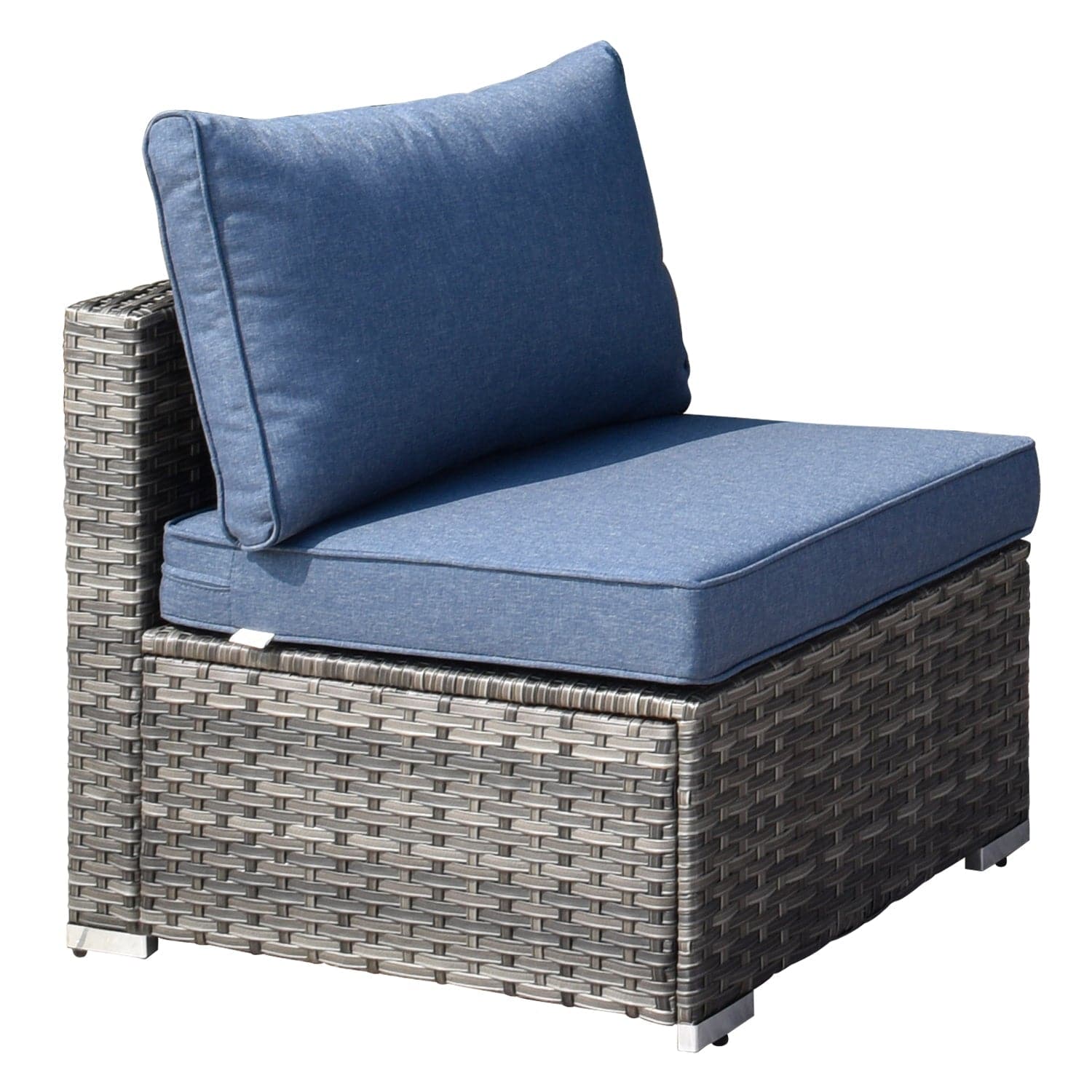 Ovios Outdoor Sectional Furniture 7-Piece with Cushions and Table