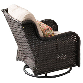 Ovios Patio Conversation Set 10-Piece with Rocking Chairs and Table Kenard