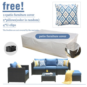 Ovios Patio Furniture Set Bigger Size 6-Piece, King Series,, No Assembly Required