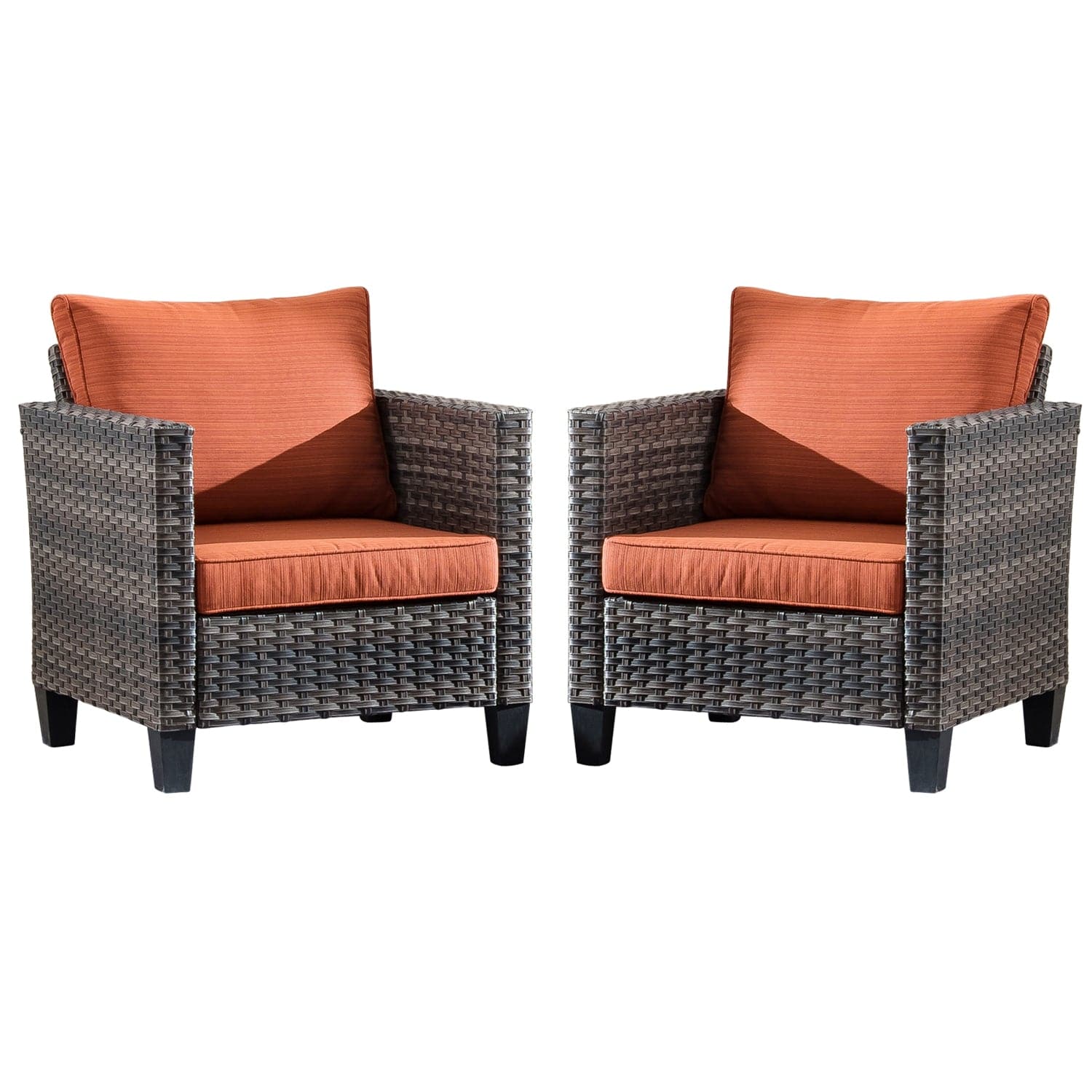 #Color_Grey Wicker Orange Cushion