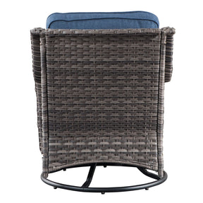 Ovios Patio Conversation Set 10-Piece with Rocking Chairs and Table Kenard