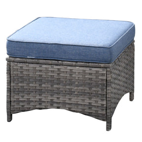 Ovios Outdoor Furniture 7-Piece with 30'' Fire Pit Table and Kenard 2 Rocking Chairs