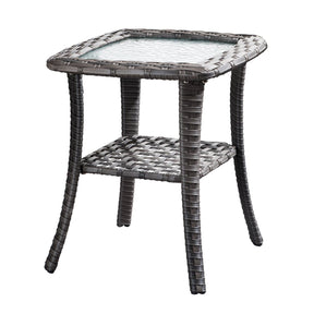 Ovios Patio Conversation Set 10-Piece with Rocking Chairs and Table Kenard