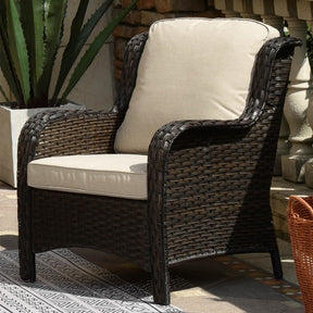 Ovios Outdoor Furniture 3-Piece with Table Kenard Curved Handrest