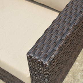 Ovios Patio Backyard outdoor PE rattan wicker sofa couch