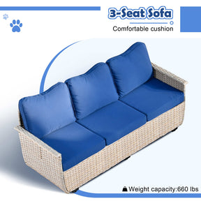 Ovios Patio Conversation Set 5 Pieces with Multifunctional Storage