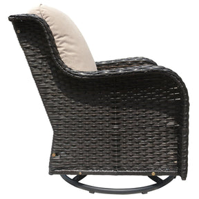 Ovios Patio Conversation Set 10-Piece with Rocking Chairs and Table Kenard