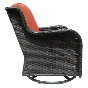 Ovios Patio Conversation Set 10-Piece with Rocking Chairs and Table Kenard