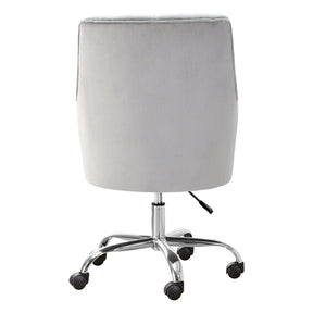 Ovios Plush Velvet Office Chair for Girl or Lady, Vanity Chair and Task Chair with Gold and Sliver Base