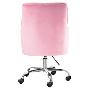 Ovios Plush Velvet Office Chair for Girl or Lady, Vanity Chair and Task Chair with Gold and Sliver Base