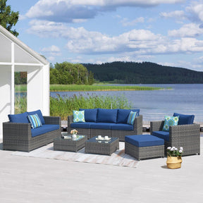 Ovios Patio Conversation Set Bigger Size 9-Piece, King Series, No Assembly Required