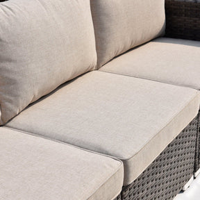 Ovios Outdoor Sectional Furniture 7-Piece with Cushions and Table