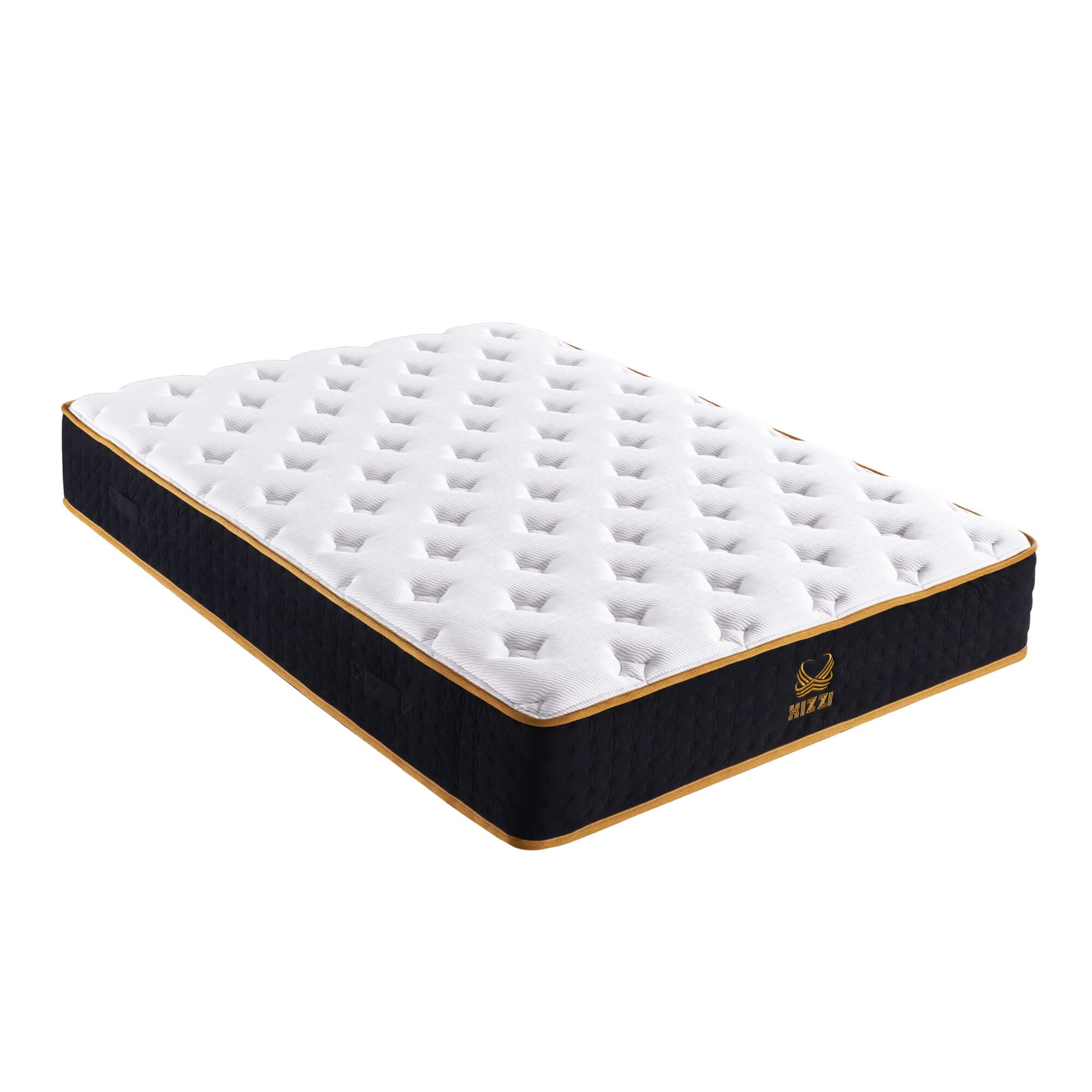 Xizzi 12" Medium Hybrid Mattress Bamboo Fiber Fabric Cooling Gel Memory Foam