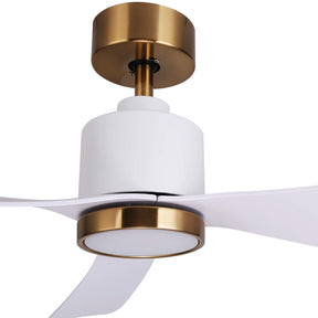 Ovios 52‘’ Ceiling Fan Reversible 3 Blades with Remote Control Lights, DC Motor, White