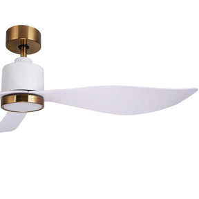 Ovios 52‘’ Ceiling Fan Reversible 3 Blades with Remote Control Lights, DC Motor, White