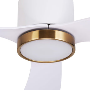 Ovios 52‘’ Ceiling Fan Reversible 3 Blades with Remote Control Lights, DC Motor, White