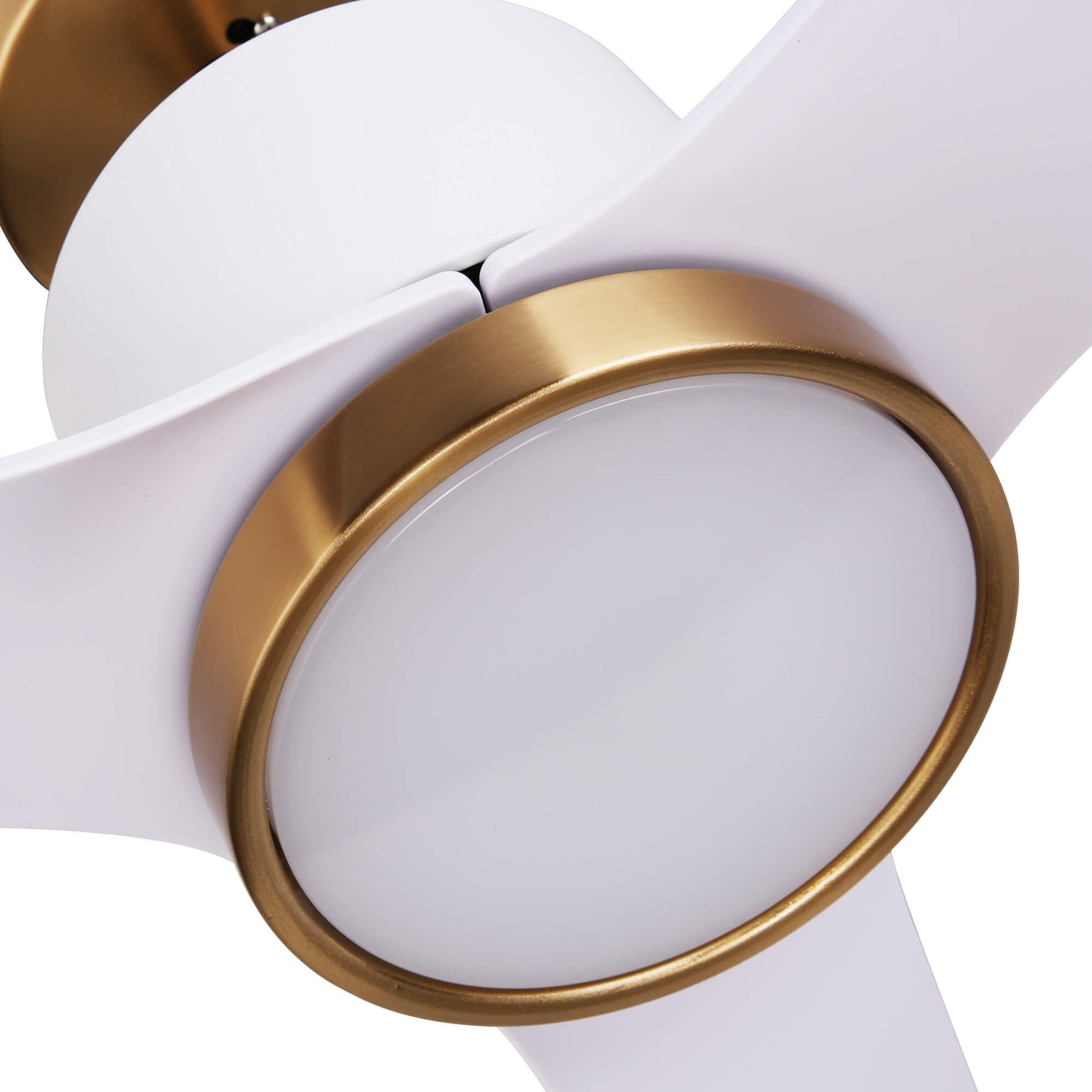 Ovios 52‘’ Ceiling Fan Reversible 3 Blades with Remote Control Lights, DC Motor, White