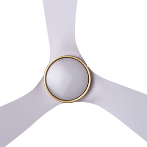 Ovios 52‘’ Ceiling Fan Reversible 3 Blades with Remote Control Lights, DC Motor, White