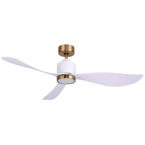 Ovios 52‘’ Ceiling Fan Reversible 3 Blades with Remote Control Lights, DC Motor, White