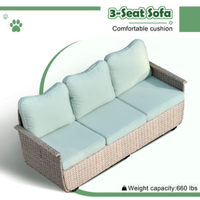 Ovios Patio Conversation Set 5 Pieces with Multifunctional Storage