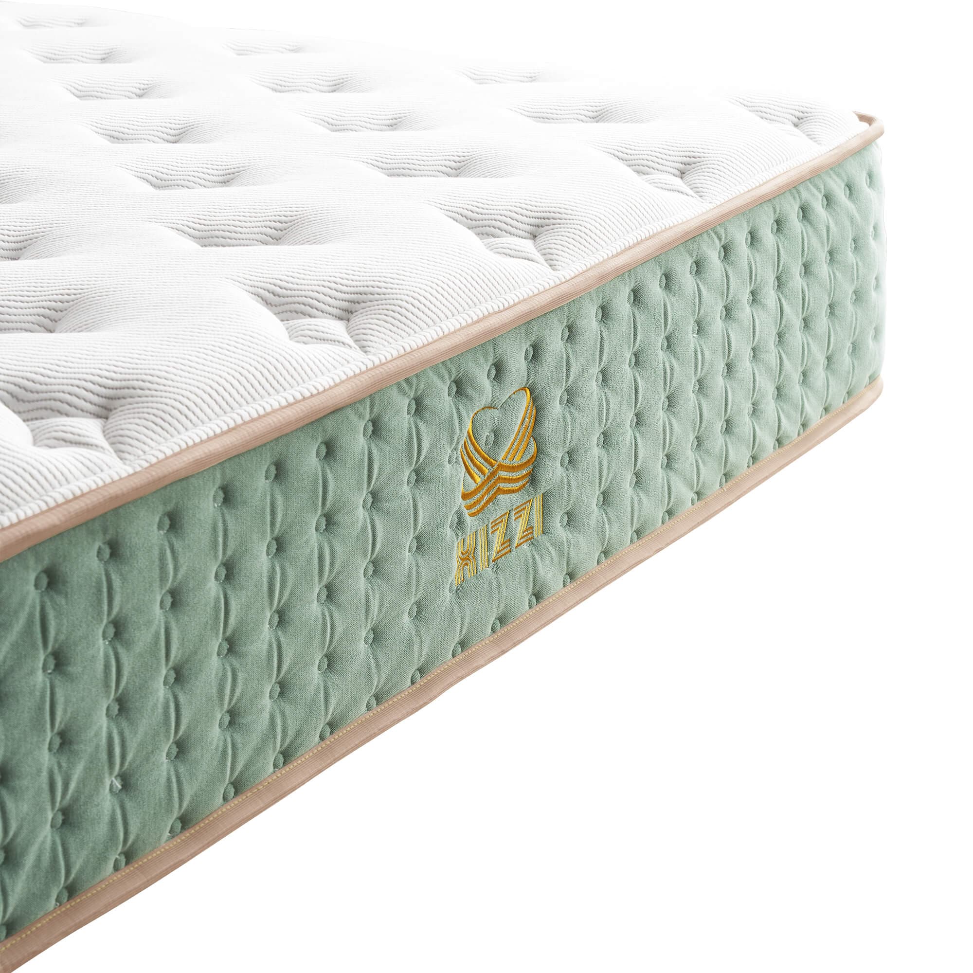 Xizzi 12" Medium Hybrid Mattress Bamboo Fiber Fabric Cooling Gel Memory Foam