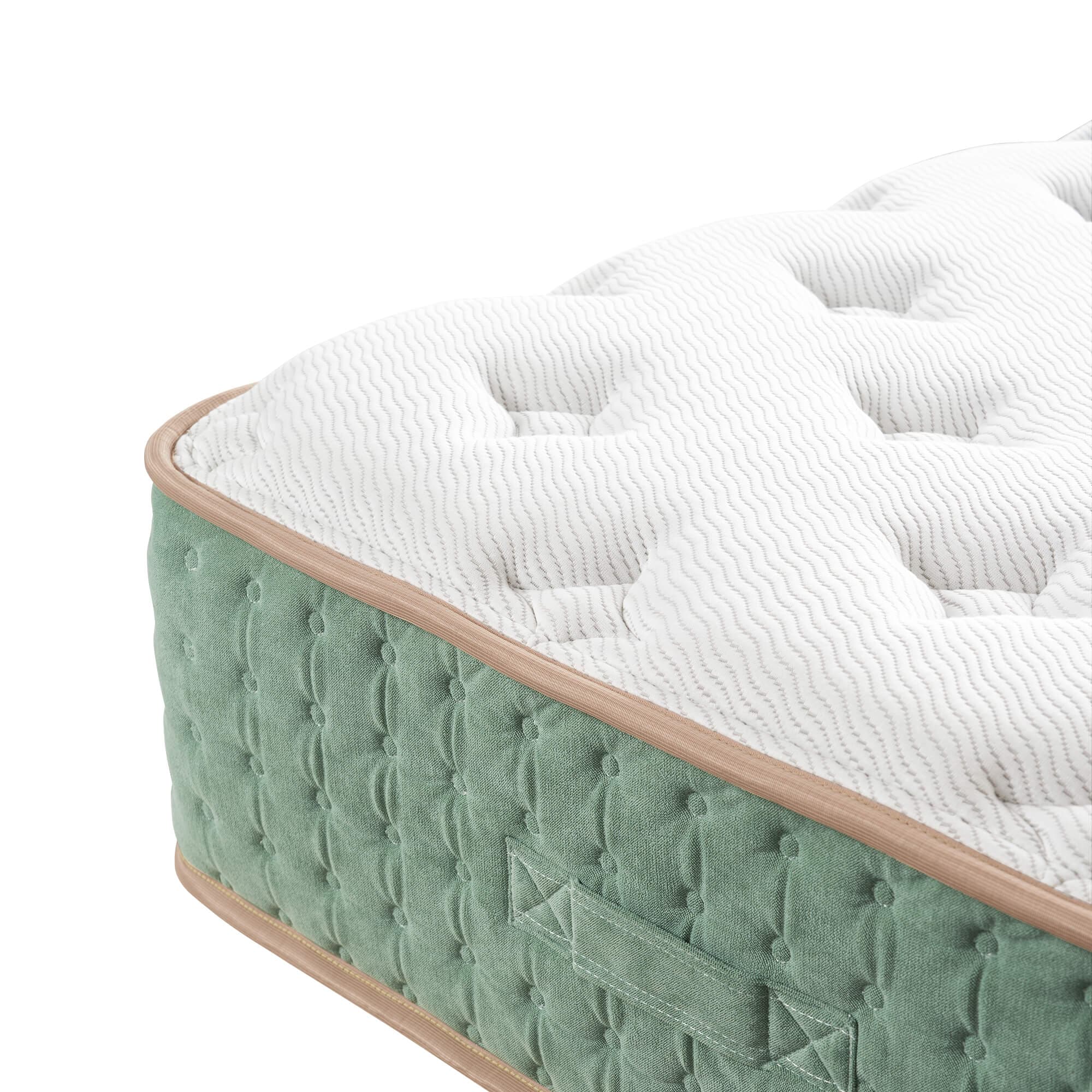 Xizzi 12" Medium Hybrid Mattress Bamboo Fiber Fabric Cooling Gel Memory Foam