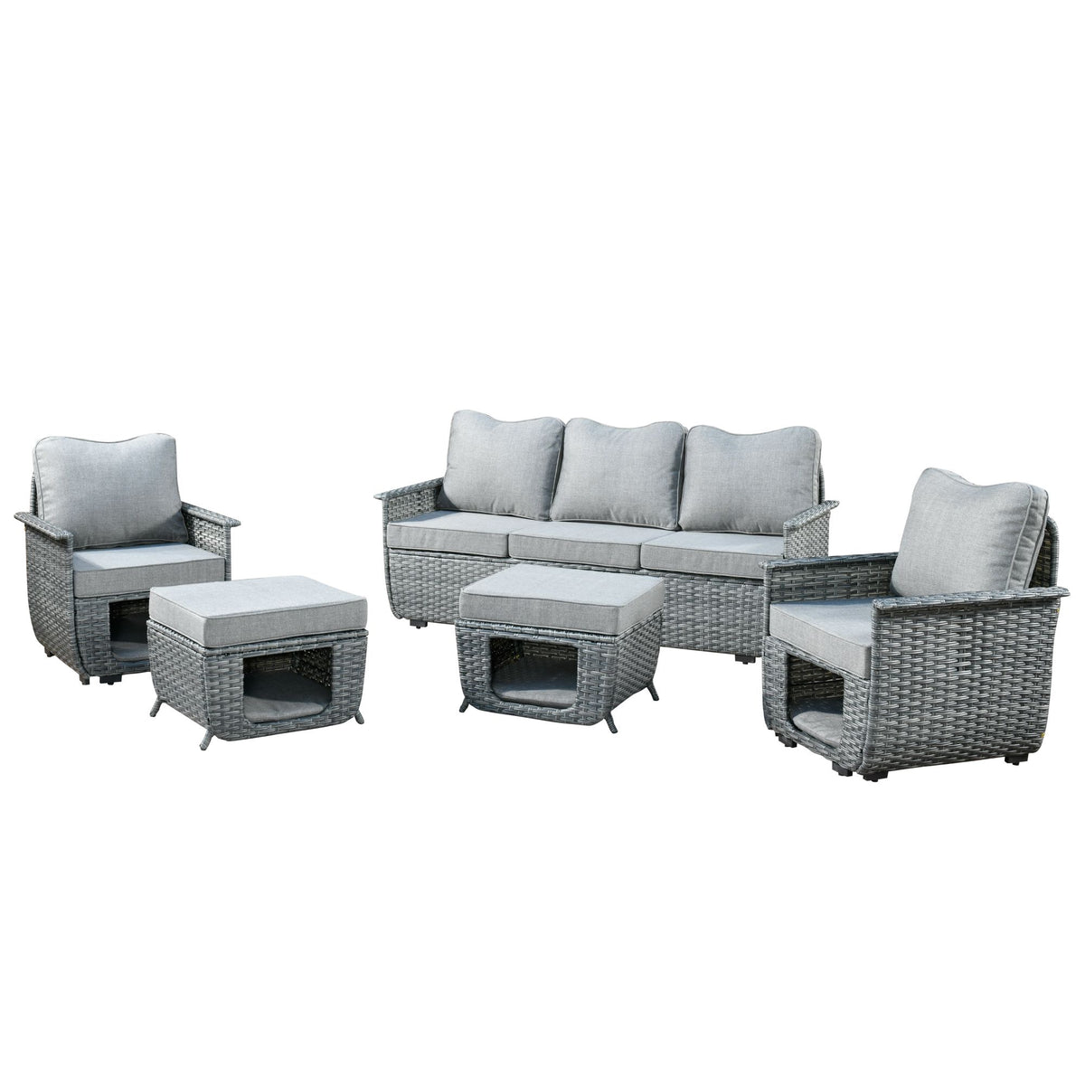 #color_Dark Grey Wicker Dark Grey Cushion