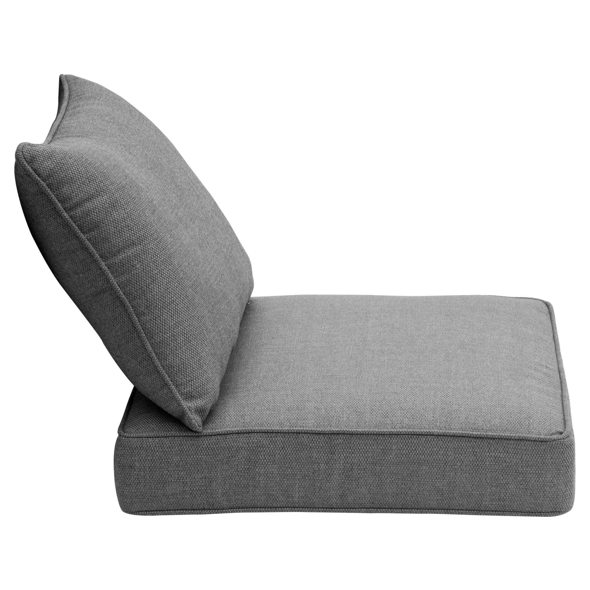Ovios Replacement Seat Back Cushions Set with Olefin Fabric and Zipper Beige