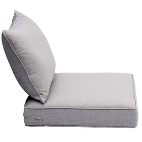 Ovios Replacement Seat Back Cushions Set with Olefin Fabric and Zipper, 24'' x 24'', Not Suitable for Ovios Patio Furniture