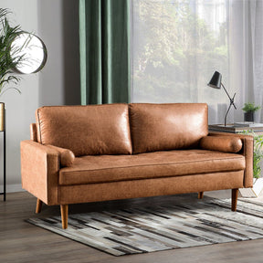 Ovios 69.68'' Living Room Sofa with Square Arm and Button-Tufted