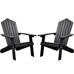 Ovios Outdoor Chairs 2-Piece Adirondack Transitional Style
