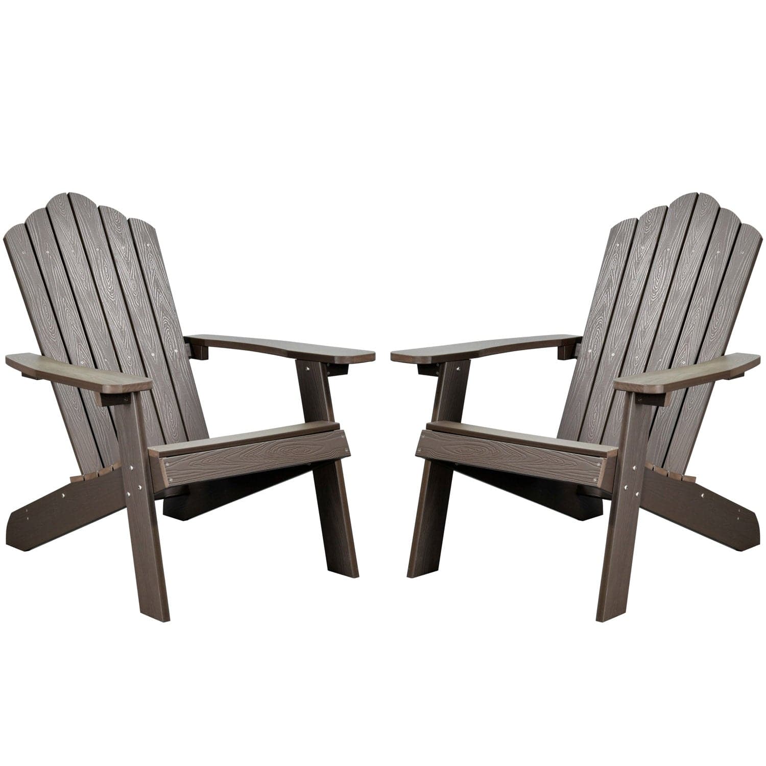Ovios Outdoor Chairs 2-Piece Adirondack Transitional Style
