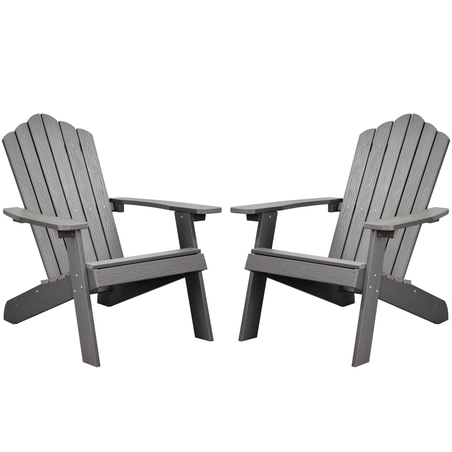 Ovios Outdoor Chairs 2-Piece Adirondack Transitional Style