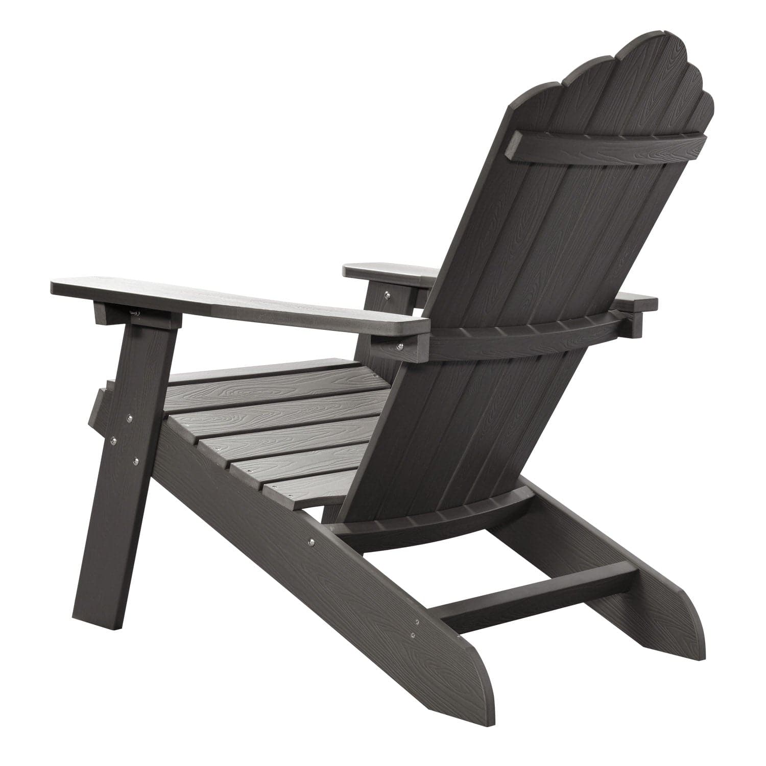 Ovios Outdoor Chairs 3-Piece Adirondack Chair with 23.62'' Light Brown Fire Pit