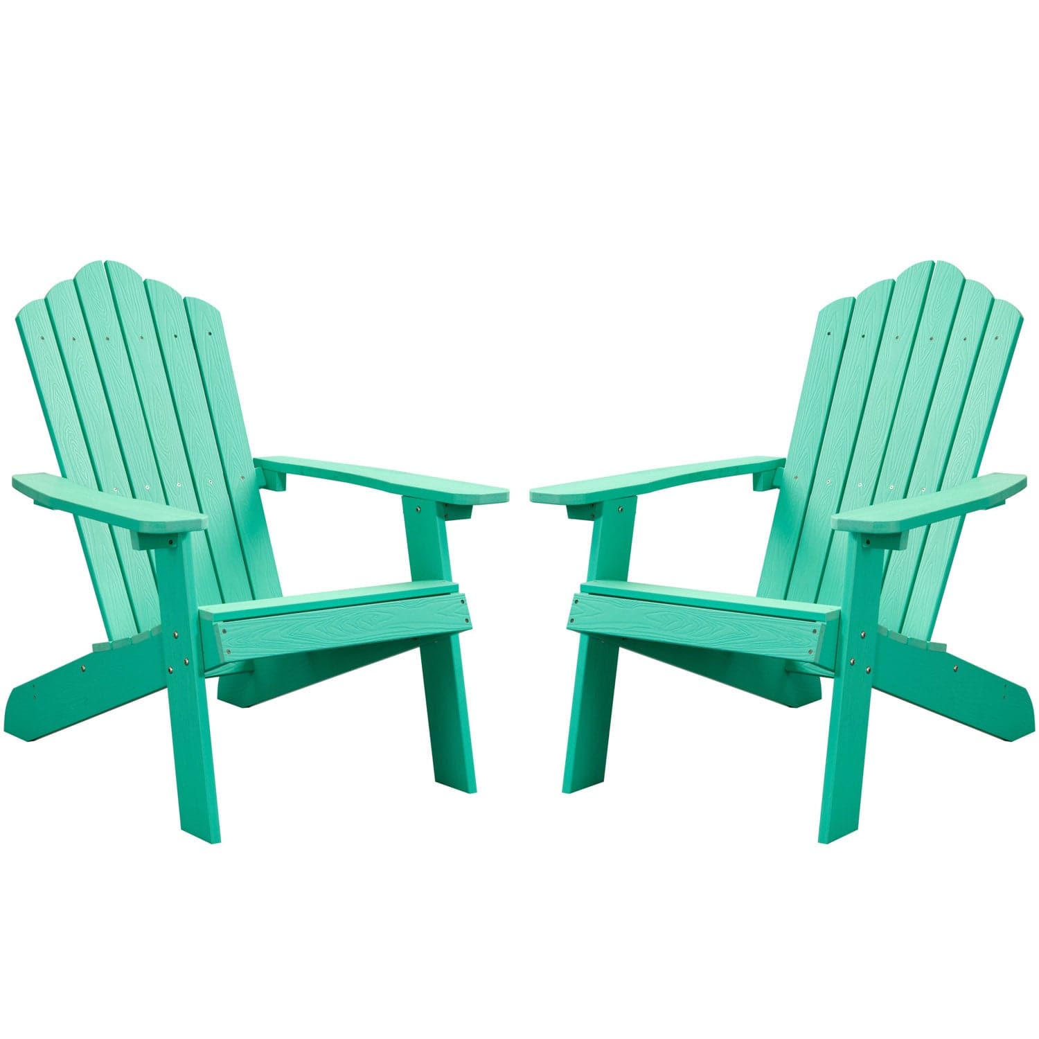 Ovios Outdoor Chairs 2-Piece Adirondack Transitional Style