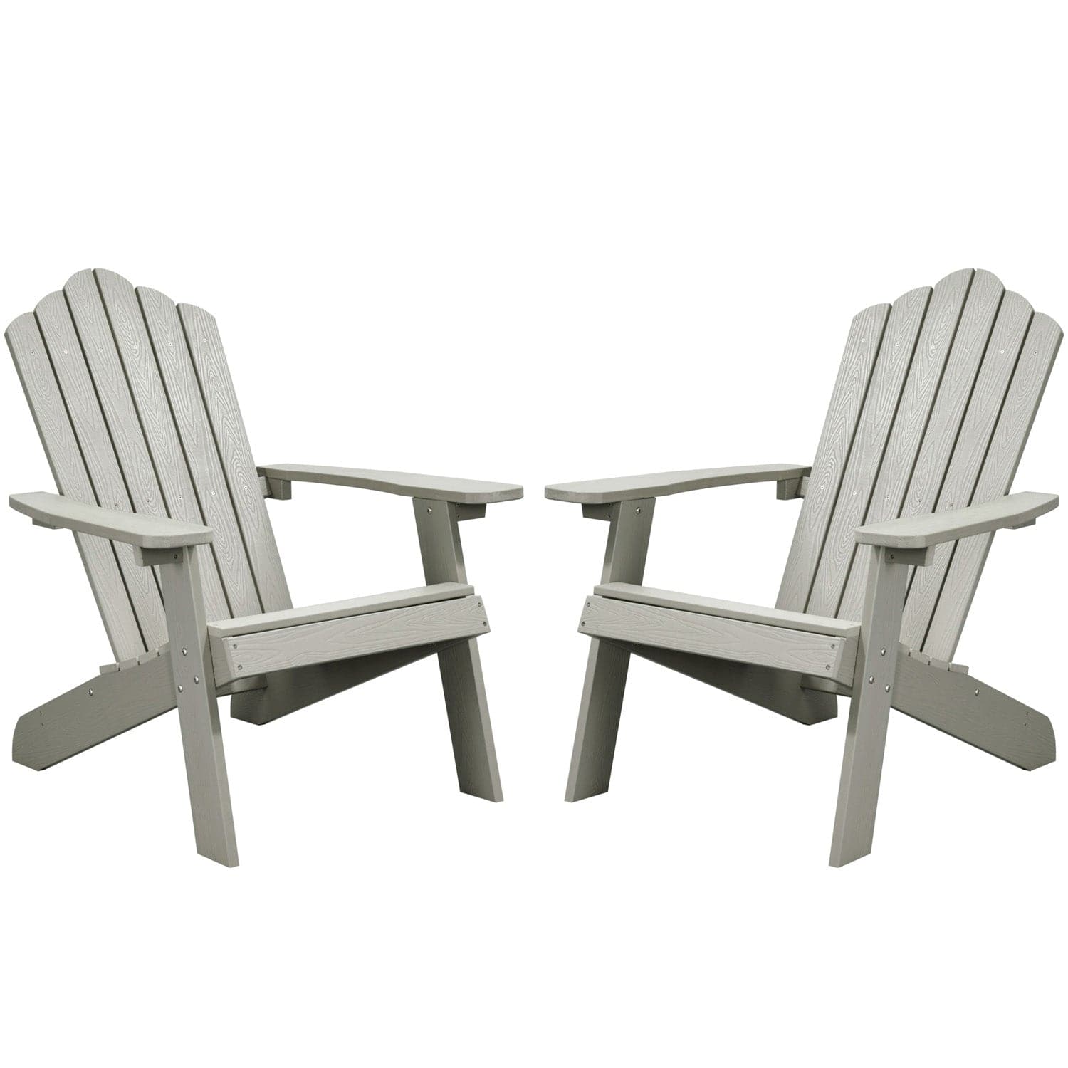 Ovios Outdoor Chairs 2-Piece Adirondack Transitional Style