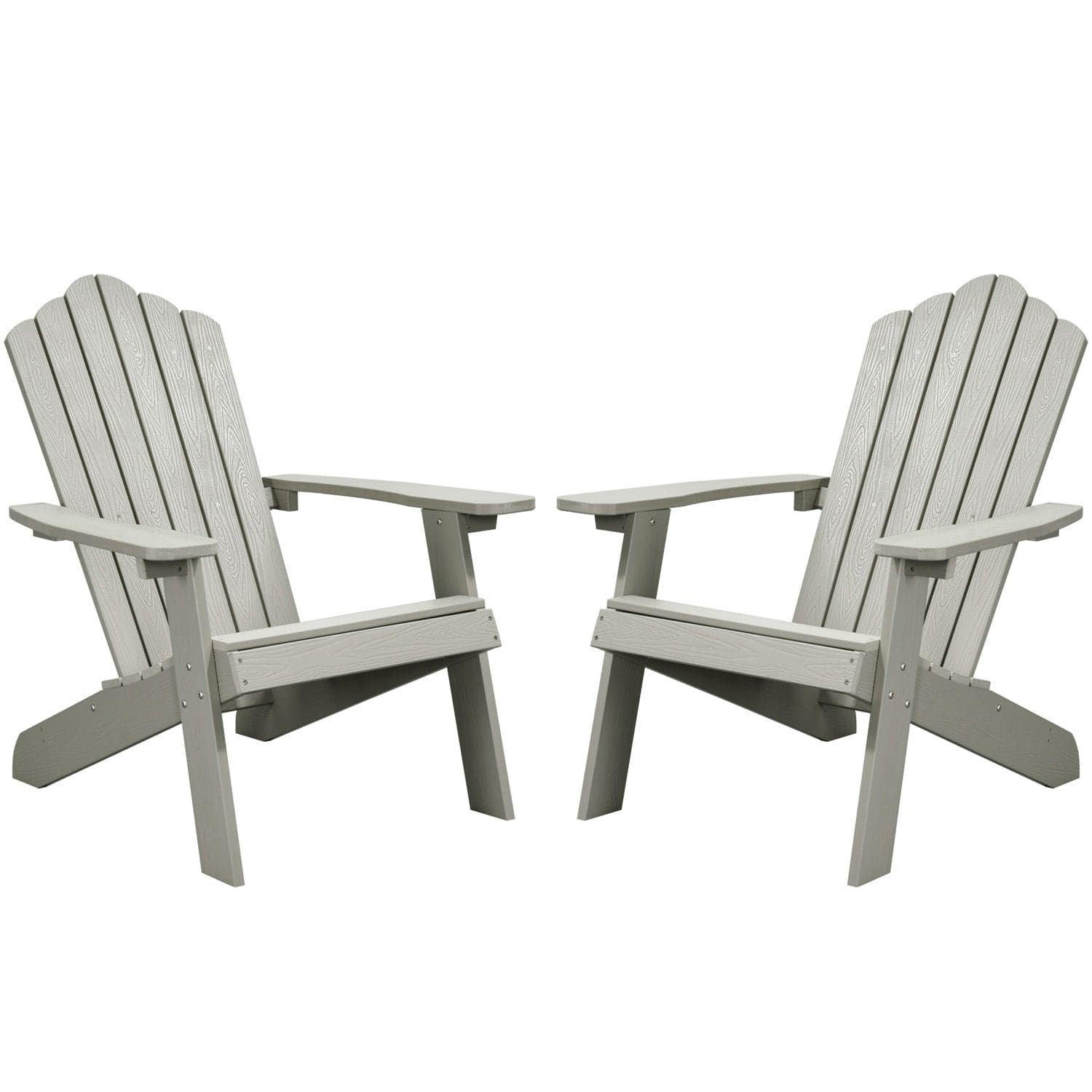 Ovios Outdoor Chairs 2-Piece Adirondack Transitional Style