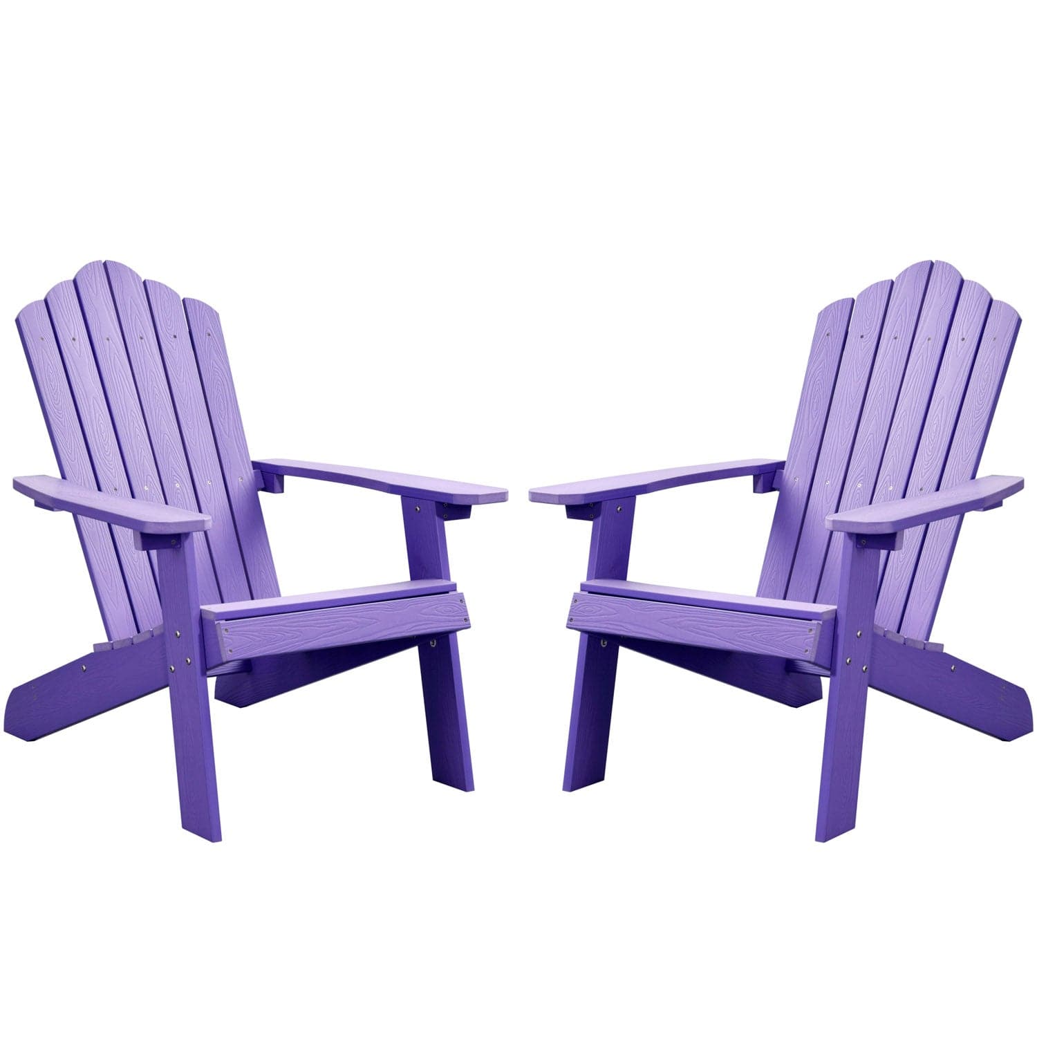 Ovios Outdoor Chairs 2-Piece Adirondack Transitional Style