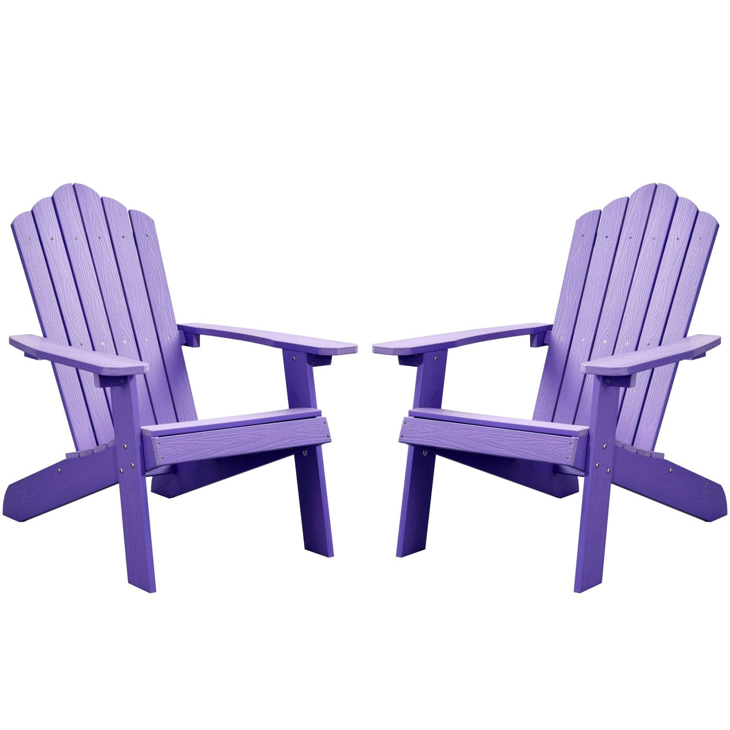 Ovios Outdoor Chairs 2-Piece Adirondack Transitional Style