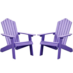 Ovios Outdoor Chairs 2-Piece Adirondack Transitional Style