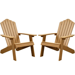 Ovios Outdoor Chairs 2-Piece Adirondack Transitional Style