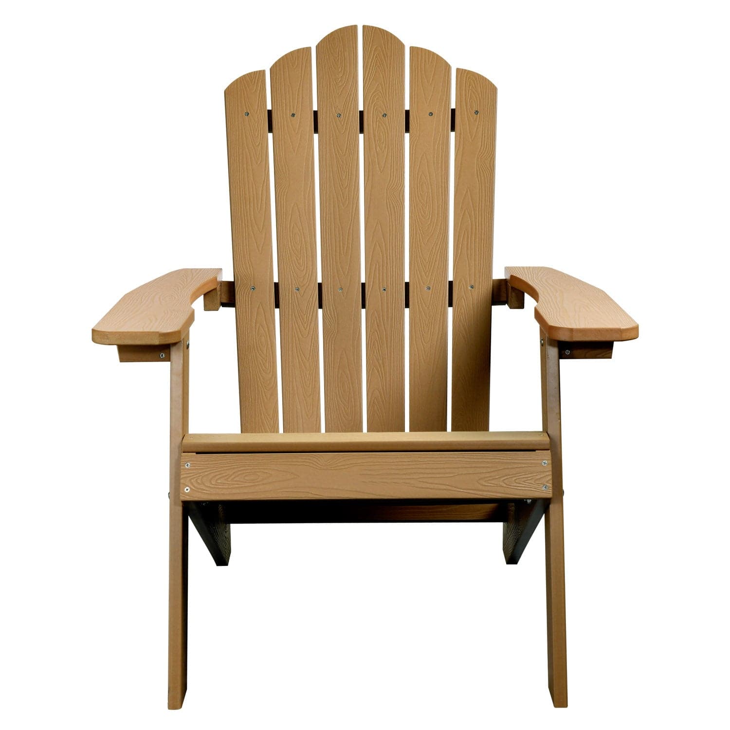 Ovios Outdoor Chairs 3-Piece Adirondack Chair with 23.62'' Light Brown Fire Pit