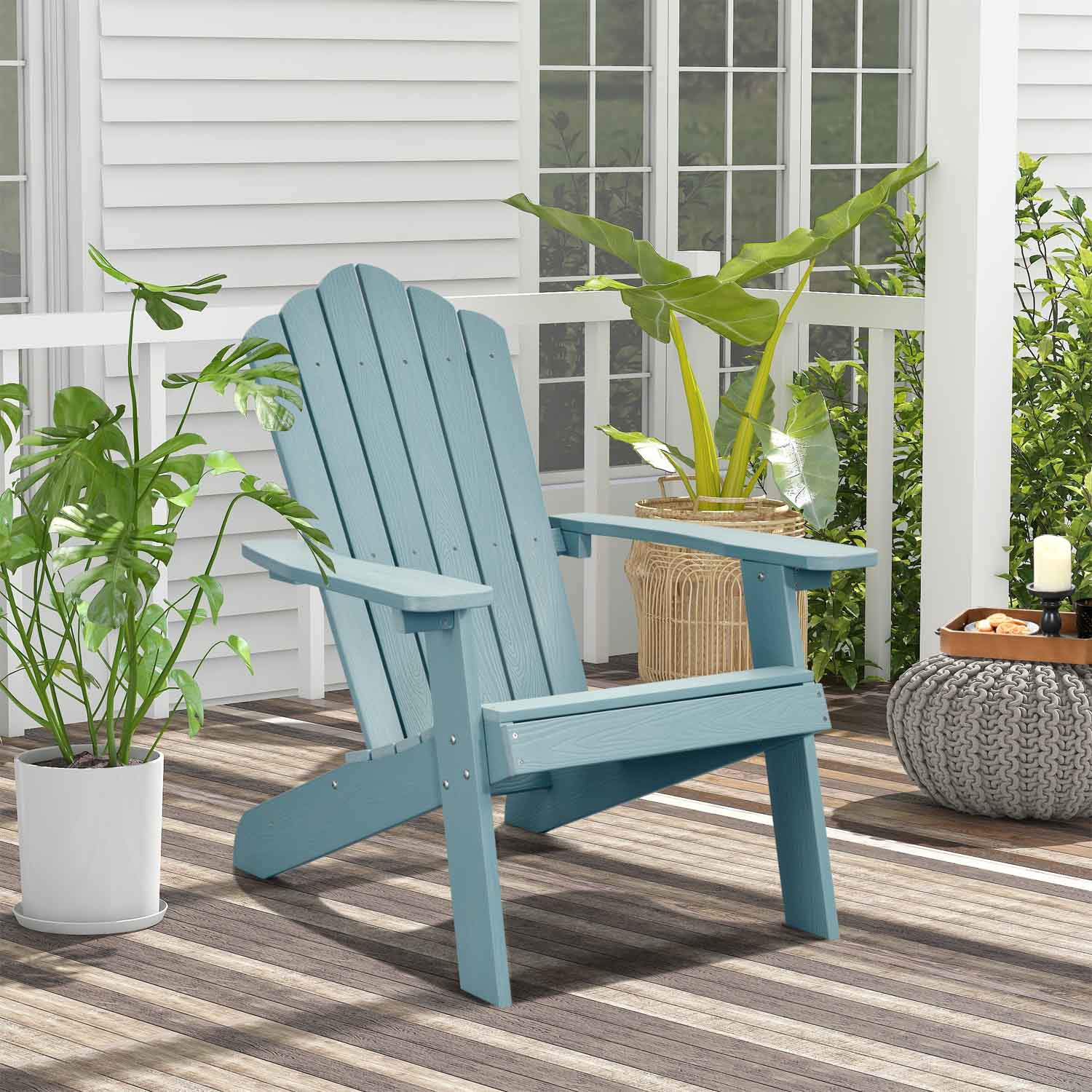 Ovios Patio Chairs Adirondack Waterproof Lounge Chair