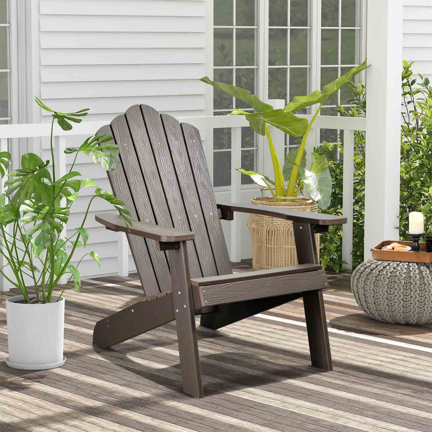 Ovios Patio Chairs Adirondack Waterproof Lounge Chair